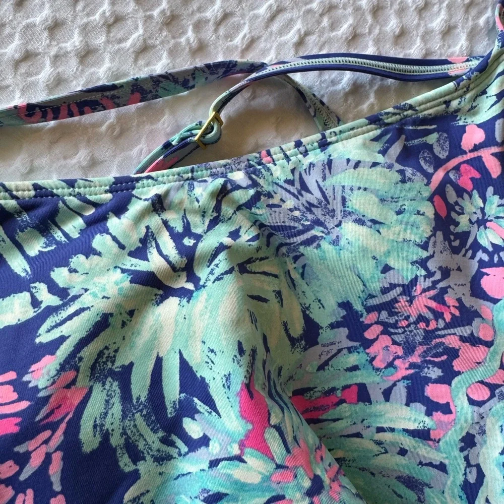 Lilly Pulitzer Navy and Green Kids One Piece - Picture 9 of 12